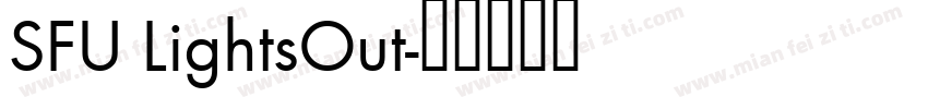 SFU LightsOut字体转换
